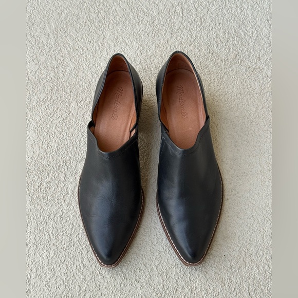 MADEWELL Brady English Saddle Black Leather Low Cut Ankle Boots Booties 11 Boho - Picture 3 of 13